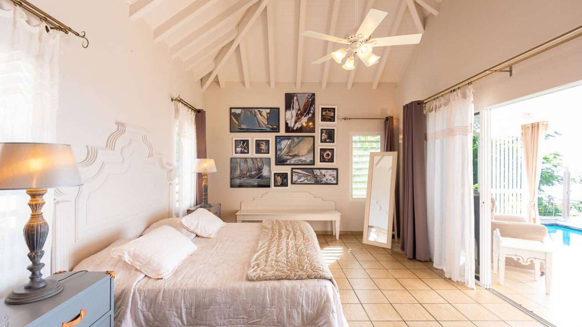 Bedroom at WV MOU, Lurin, St. Barthelemy