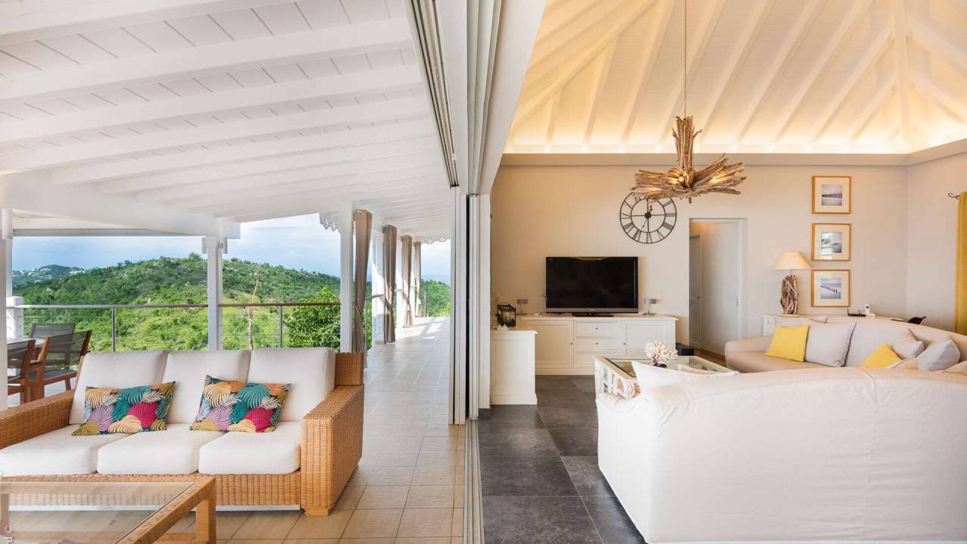 Living Room at WV MOU, Lurin, St. Barthelemy