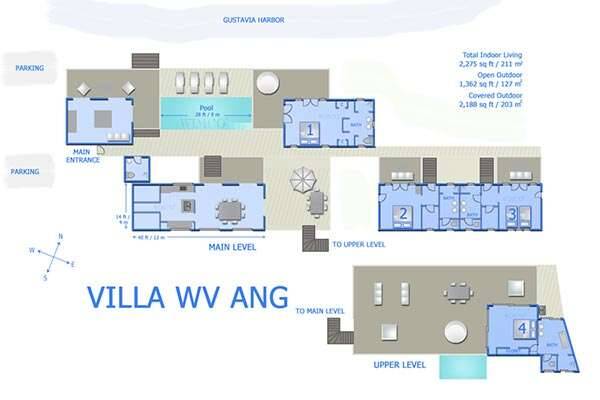 Floorplan of WV ANG, Gustavia, St. Barthelemy