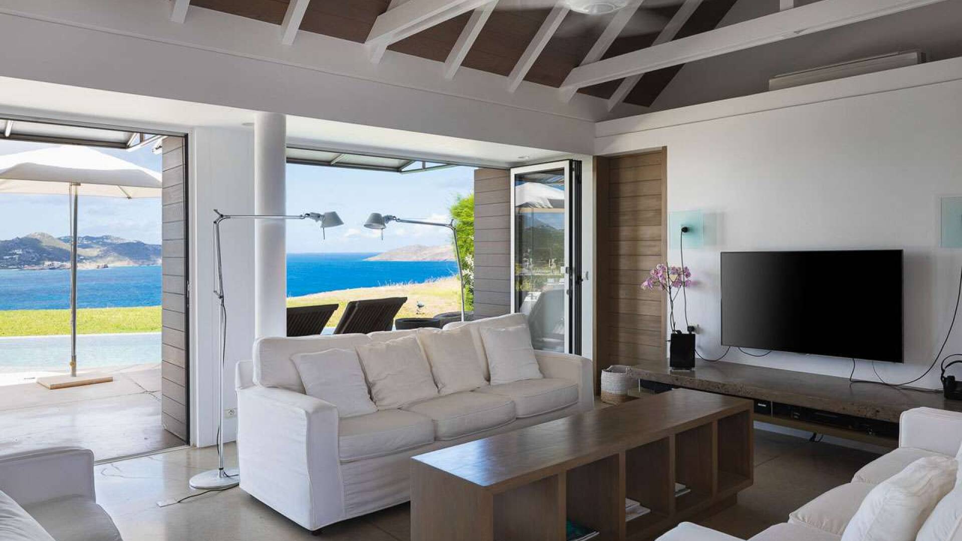 Living Room at WV SEA, Pointe Milou, St. Barthelemy
