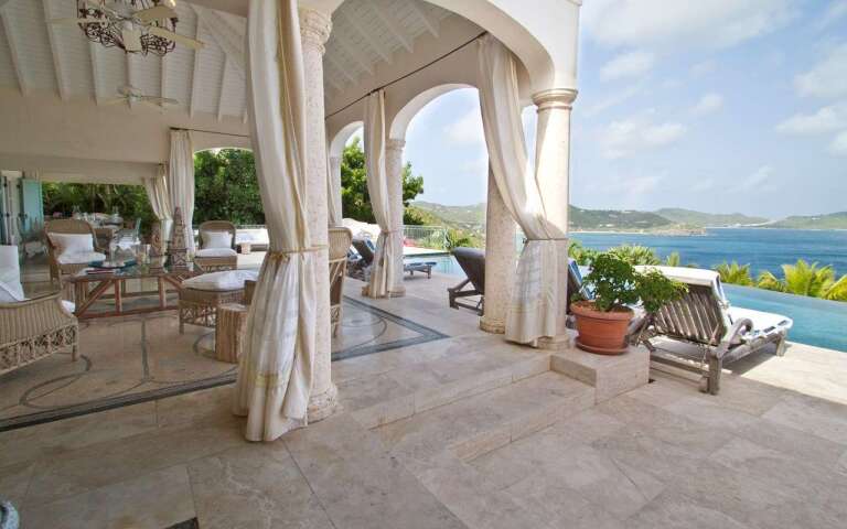 Living Room at WV BTR, Pointe Milou, St. Barthelemy
