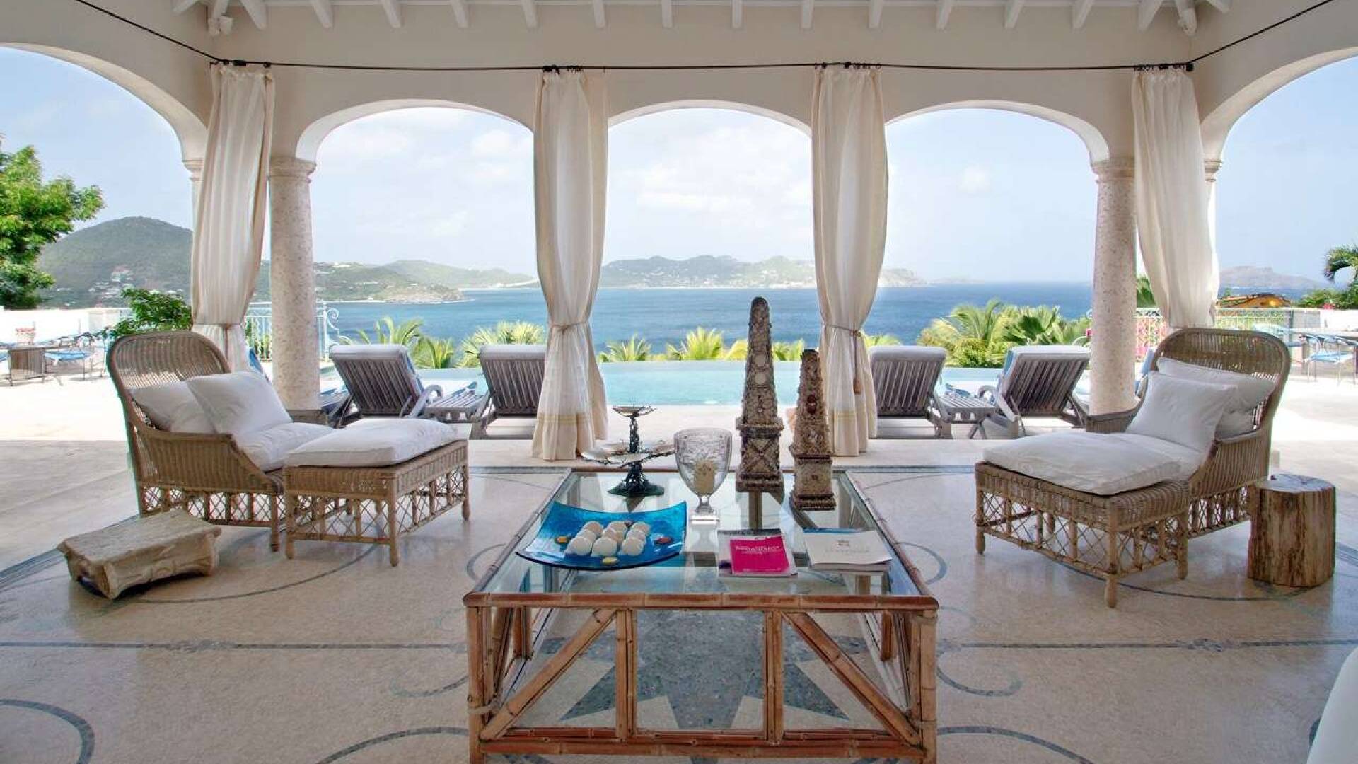 Living Room at WV BTR, Pointe Milou, St. Barthelemy