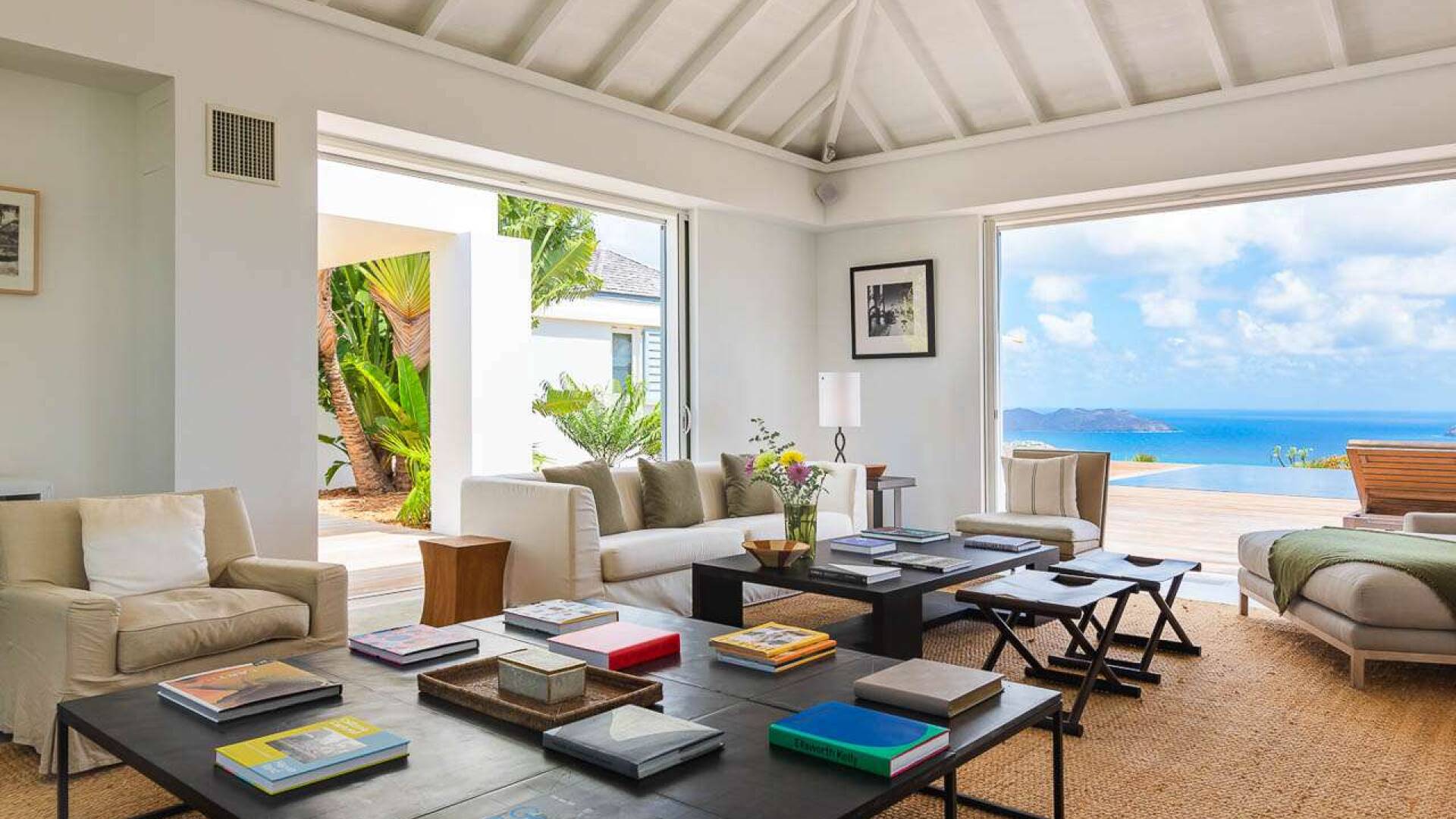 Living Room at WV ECO, Gouverneur, St. Barthelemy
