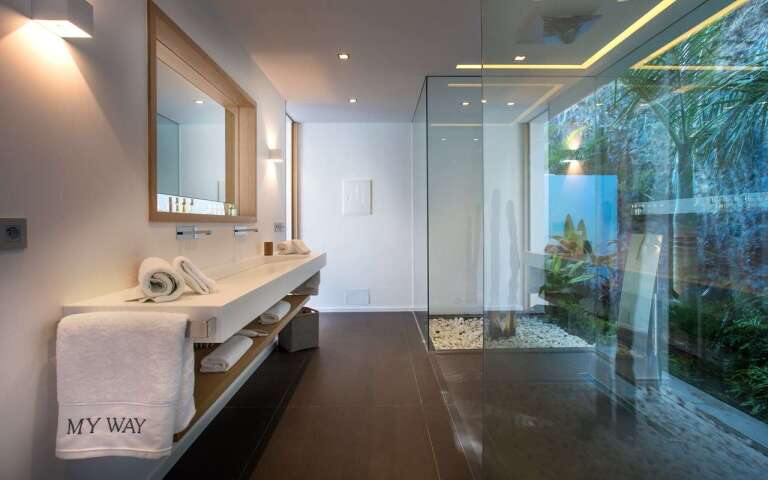 bathroom at WV WAY, Colombier, St. Barthelemy