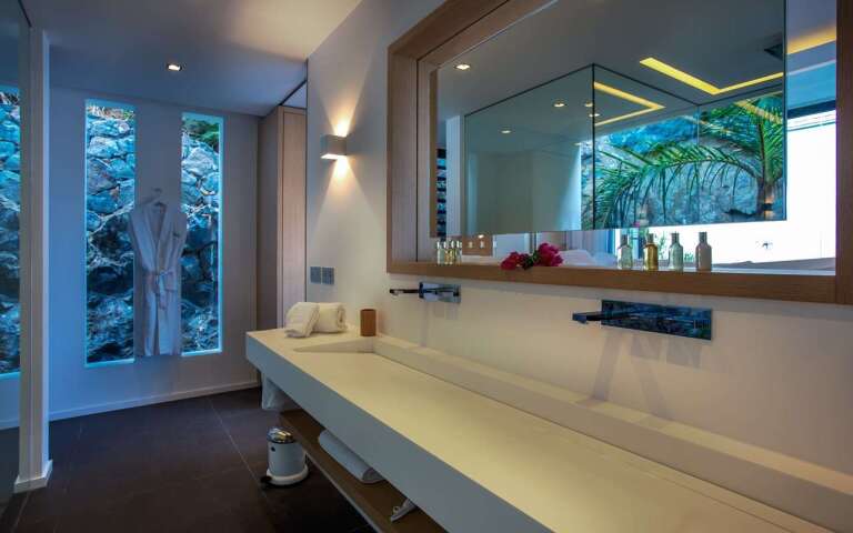 bathroom at WV WAY, Colombier, St. Barthelemy