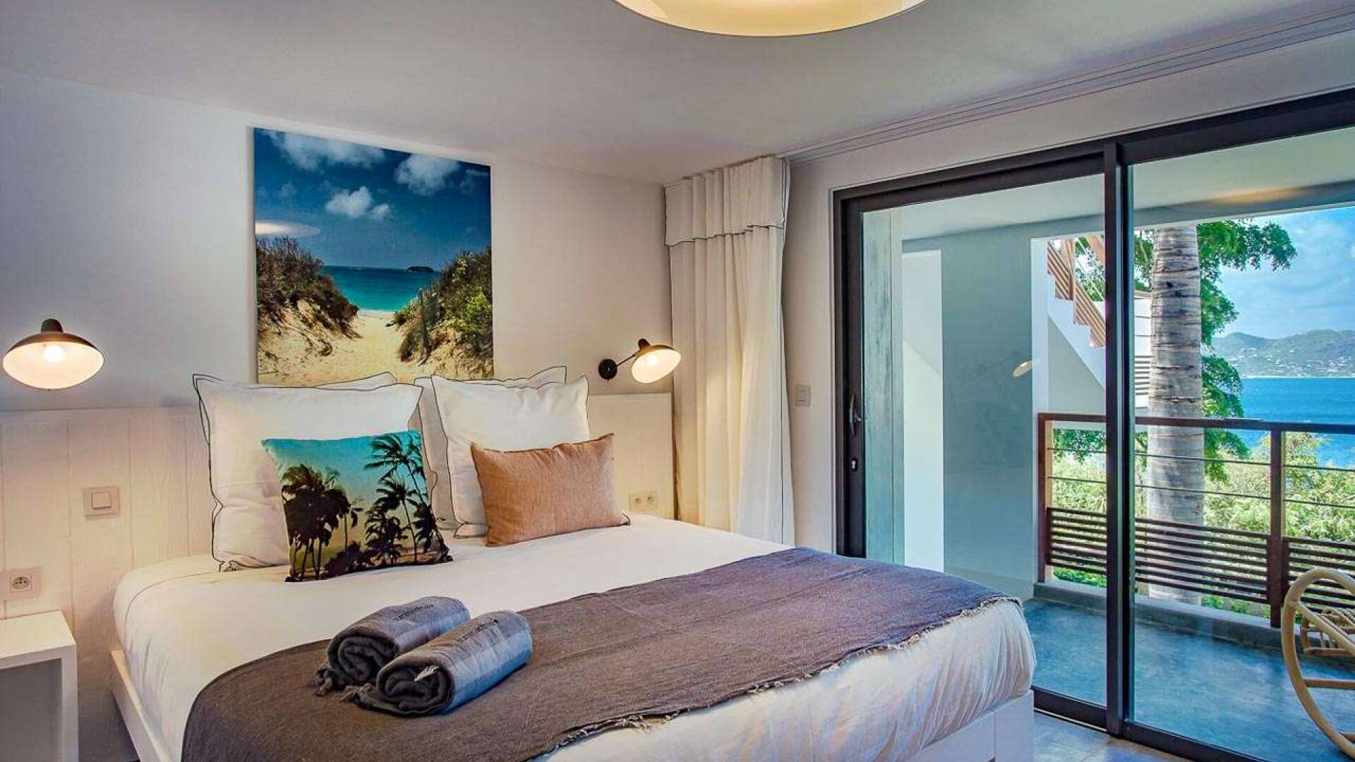 Bedroom at WV SUM, Pointe Milou, St. Barthelemy