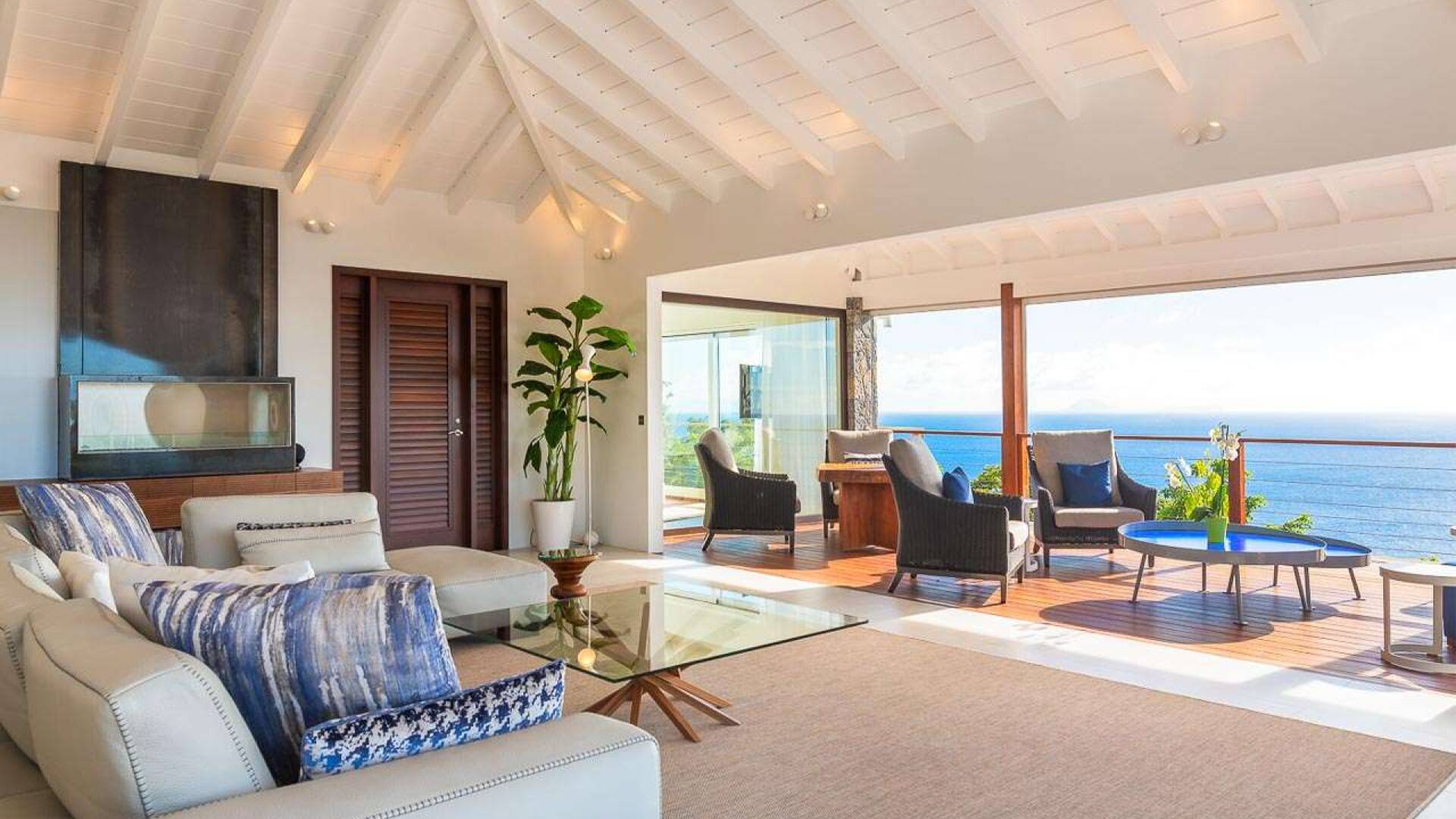 Living Room at WV MER, Gouverneur, St. Barthelemy