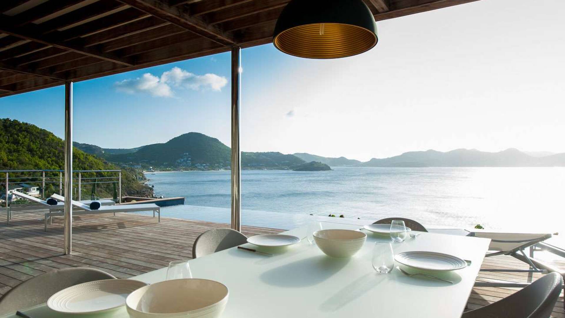 Dining Room at WV VPM, Pointe Milou, St. Barthelemy