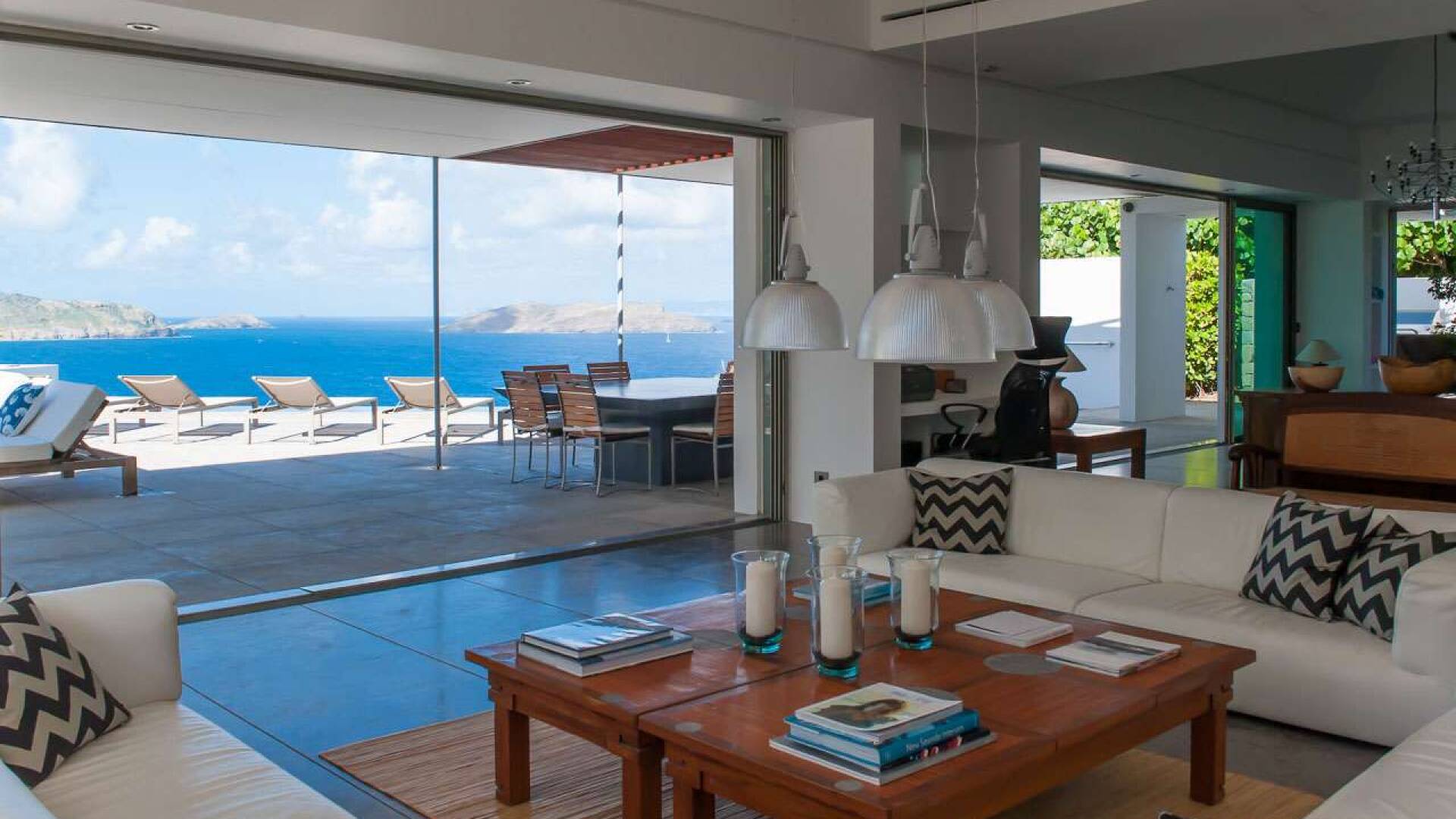 Living Room at WV PYR, Pointe Milou, St. Barthelemy