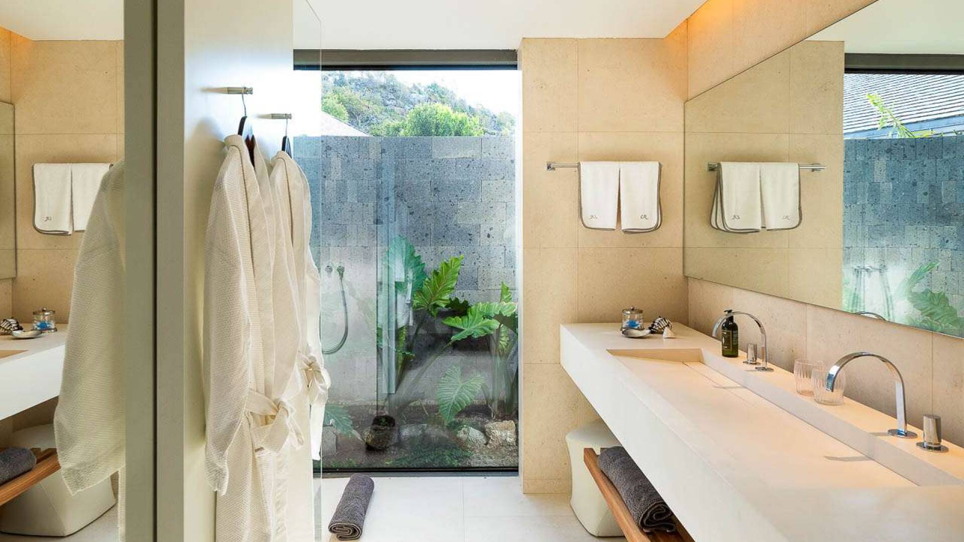 Bathroom at WV LER, Colombier, St. Barthelemy