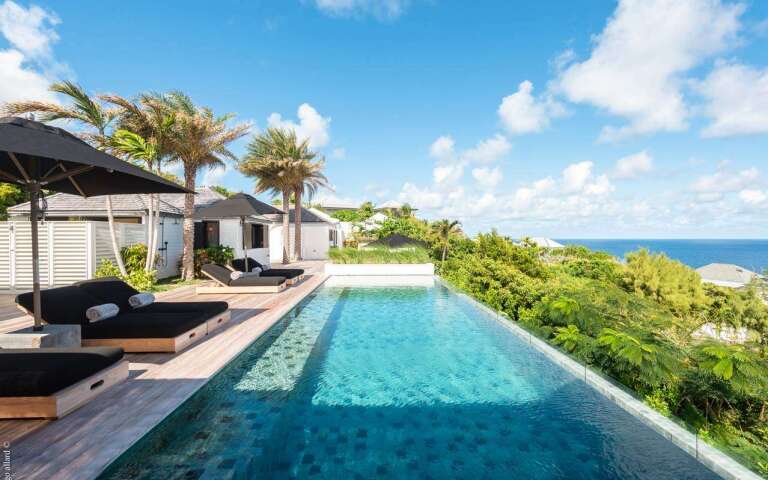 Villa Pool at WV MNT, Pointe Milou, St. Barthelemy
